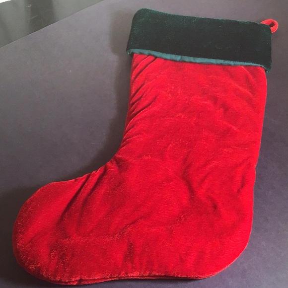 Fun Christmas stocking "Santa I Can Explain" embroidered Velvety red with green - Picture 4 of 7